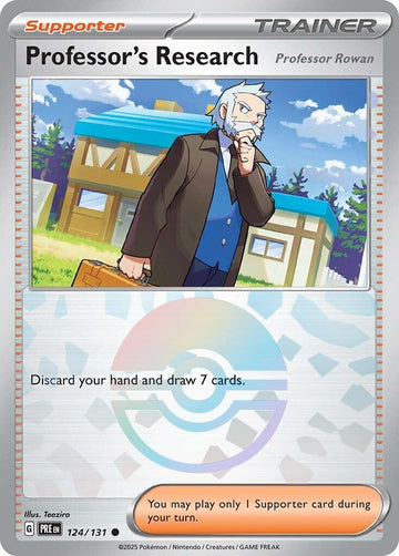 Professor's Research [Professor Rowan] (Poke Ball Pattern) [124/131] [Prismatic Evolutions] Holofoil