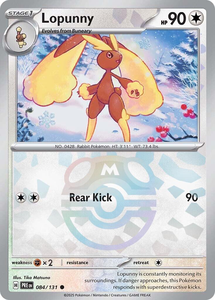 Lopunny (Master Ball Pattern) [084/131] [Prismatic Evolutions] Holofoil