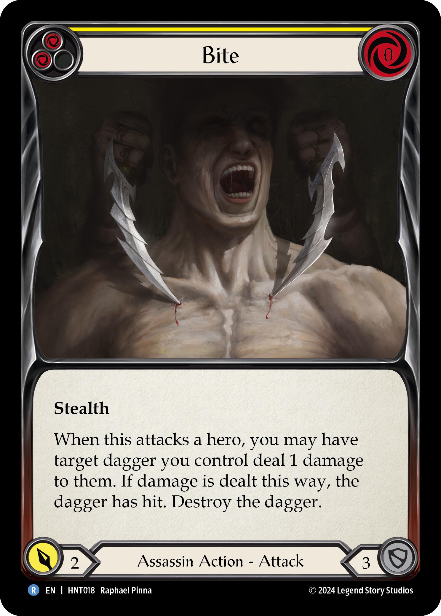 Bite (Yellow) [HNT018] [The Hunted] Rainbow Foil