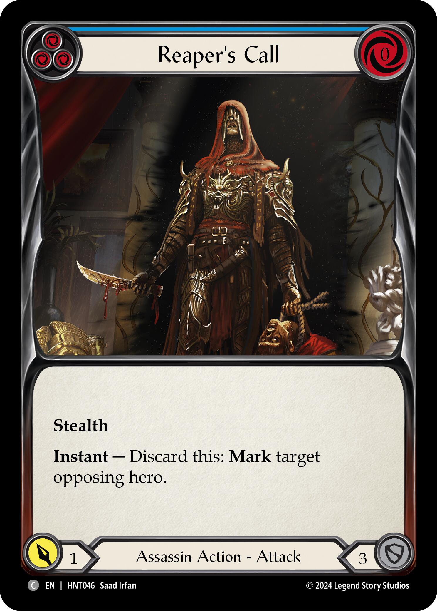 Reaper's Call (Blue) [HNT046] [The Hunted] Rainbow Foil