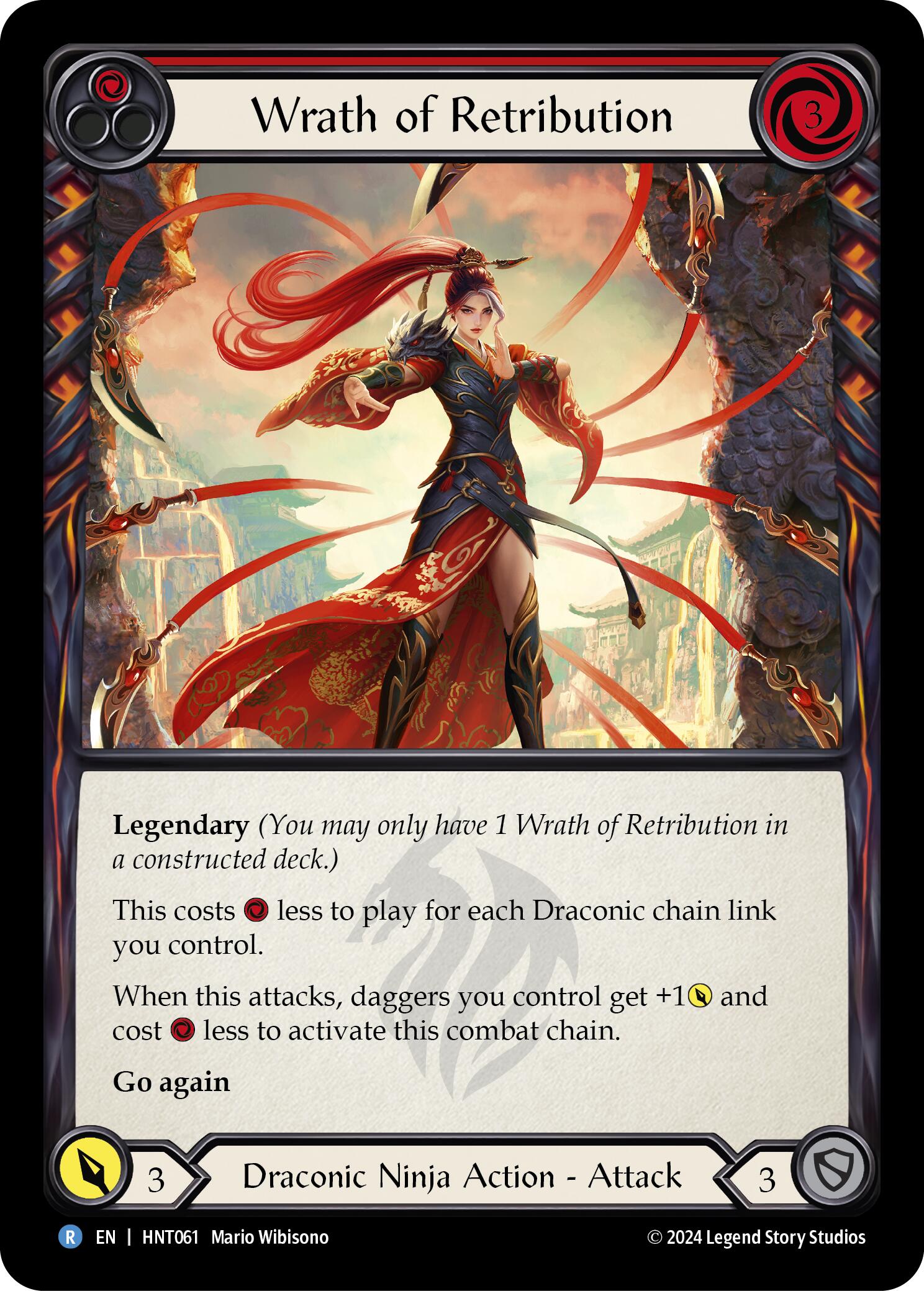 Wrath of Retribution (Red) [HNT061] [The Hunted] Rainbow Foil