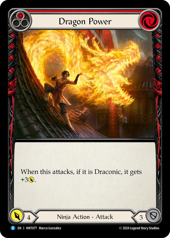 Dragon Power (Red) [HNT077] [The Hunted] Rainbow Foil
