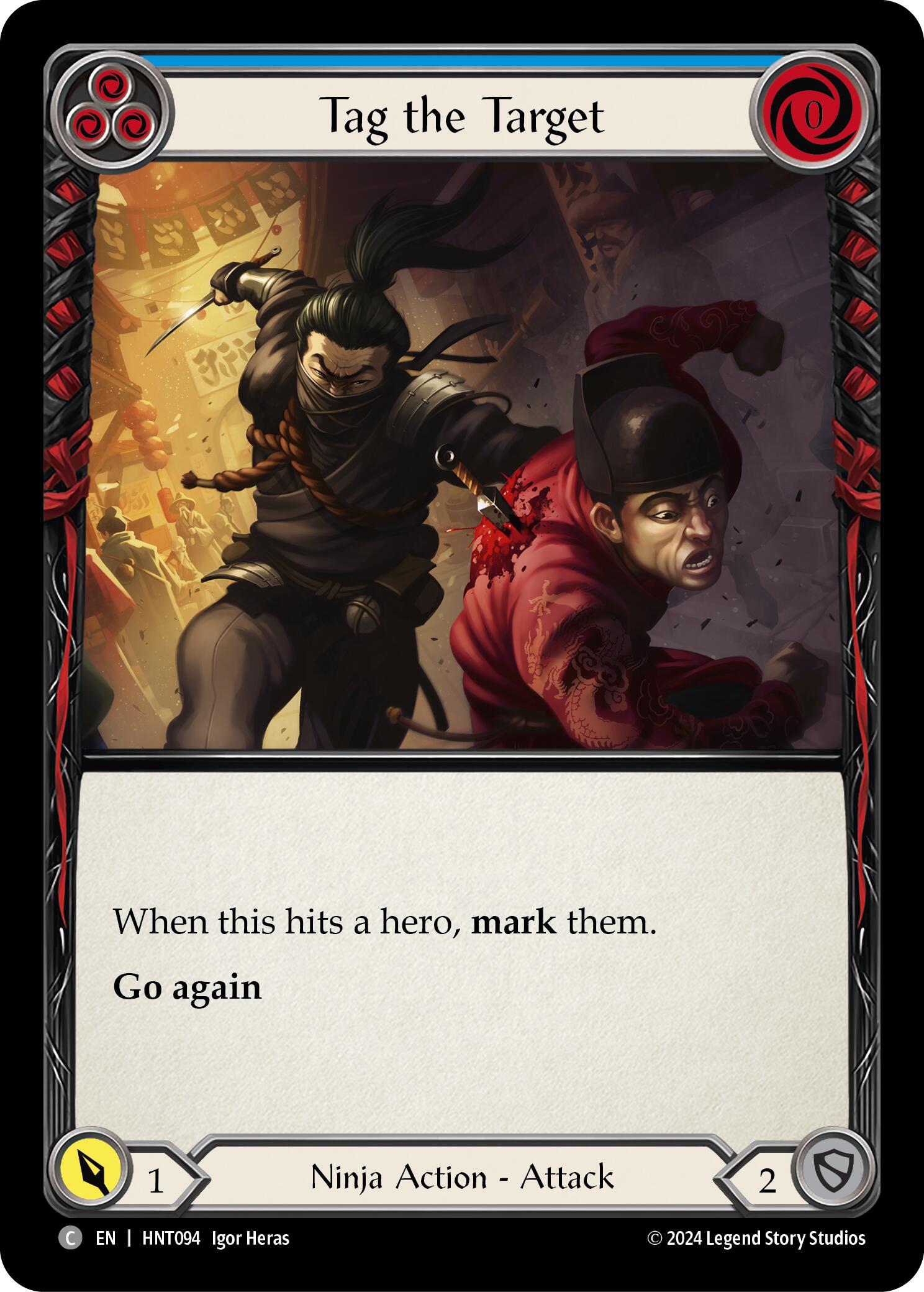 Tag the Target (Blue) [HNT094] [The Hunted] Rainbow Foil