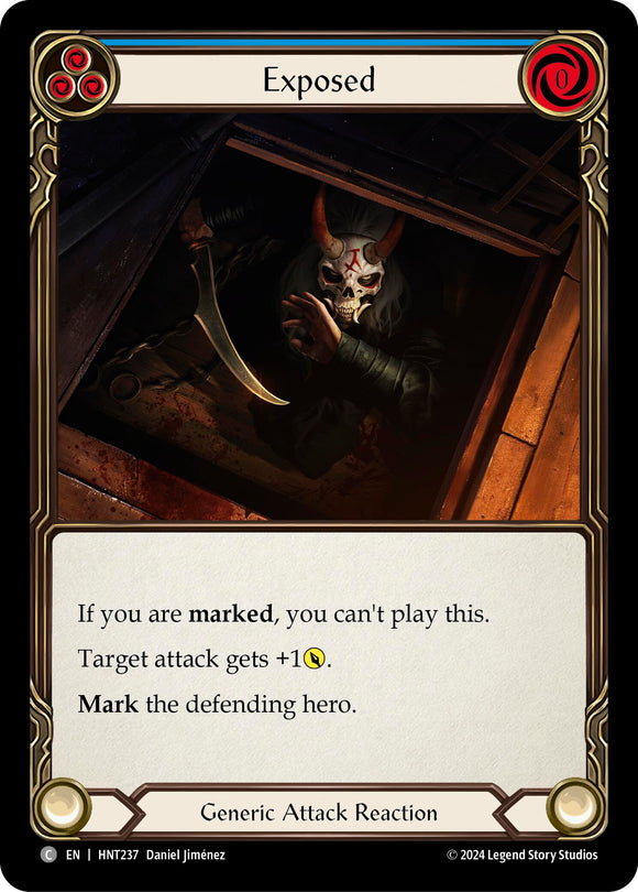 Exposed (Blue) [HNT237] [The Hunted] Rainbow Foil