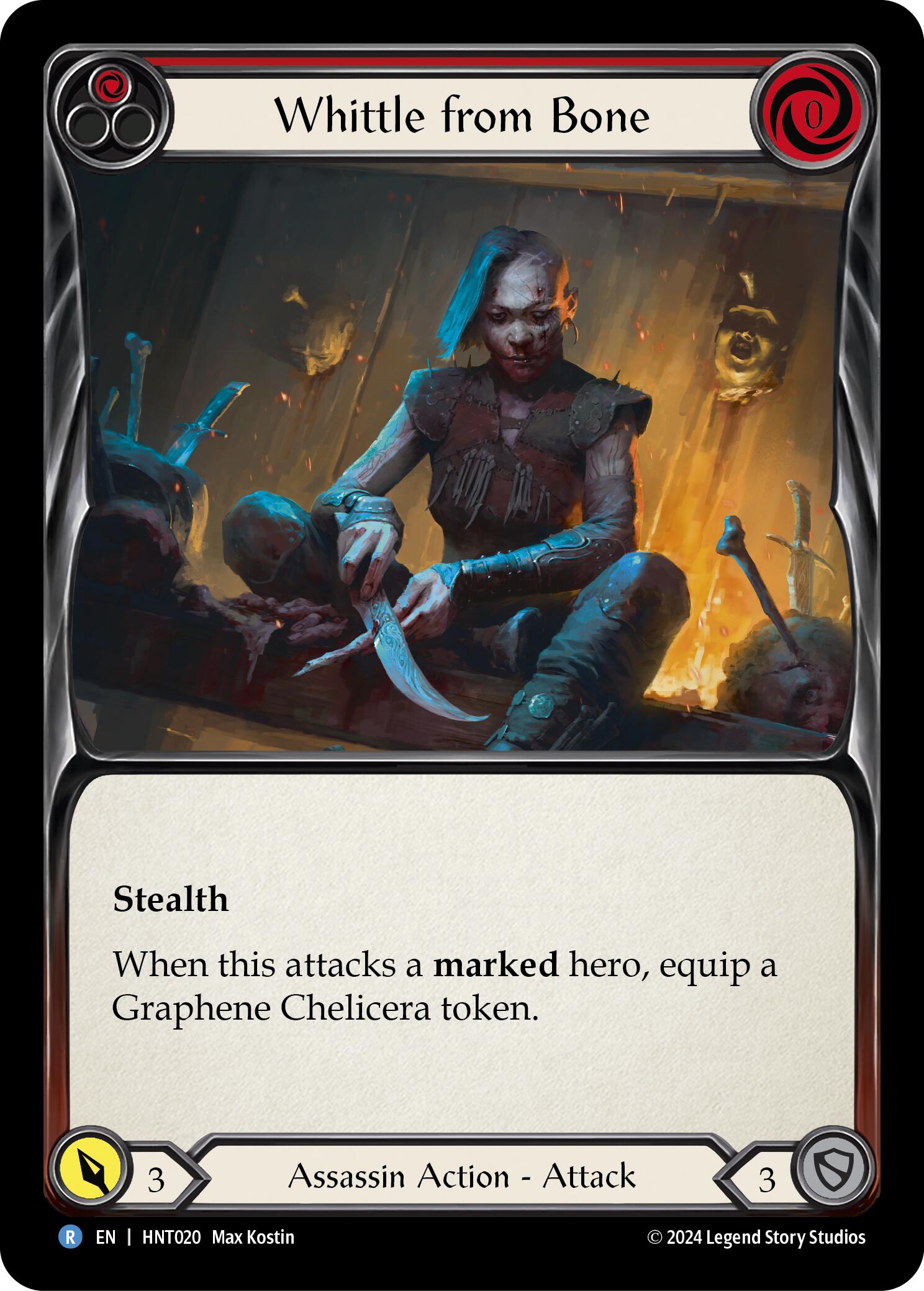 Whittle from Bone (Red) [HNT020] [The Hunted] Rainbow Foil