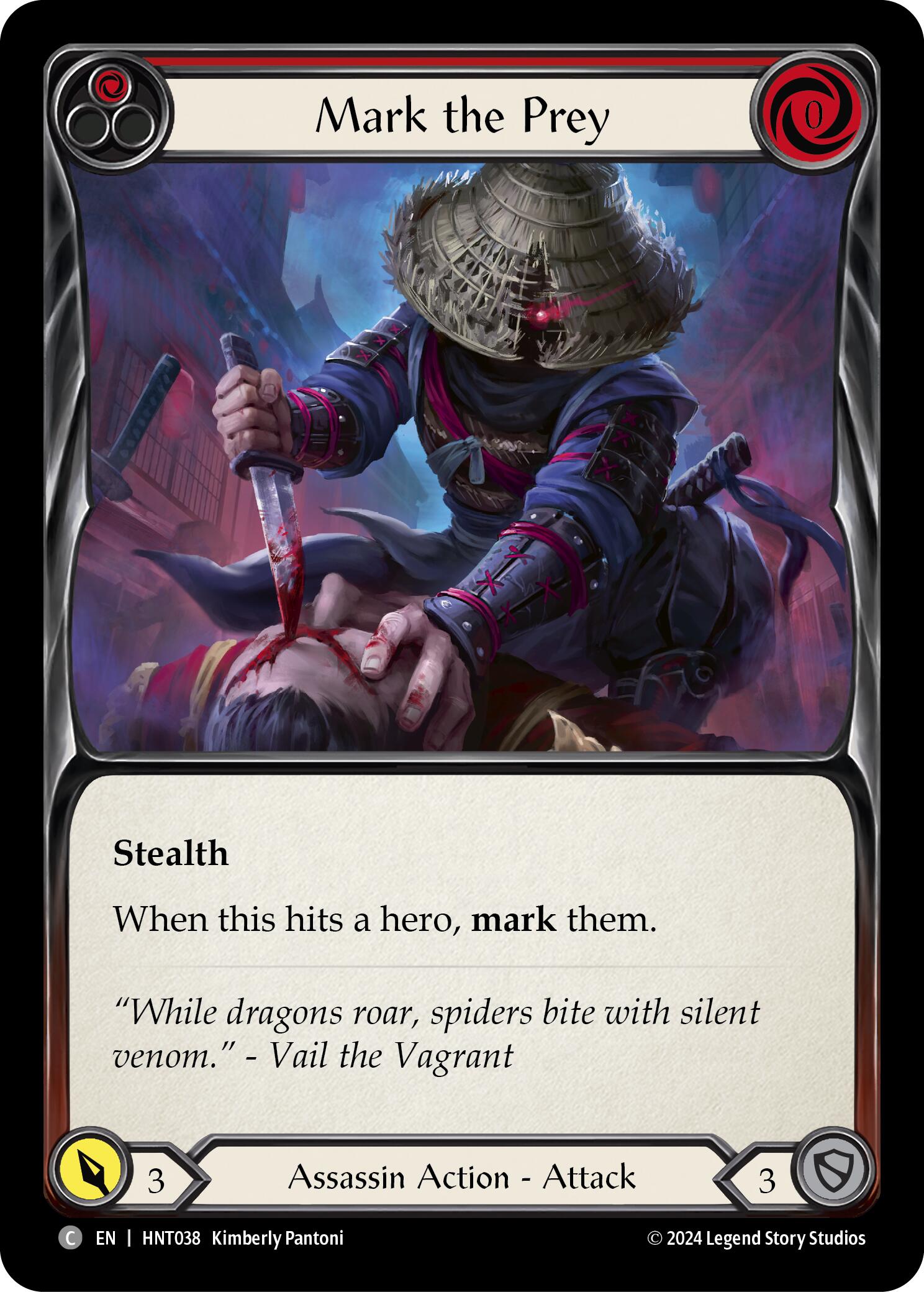 Mark the Prey (Red) [HNT038] [The Hunted] Rainbow Foil
