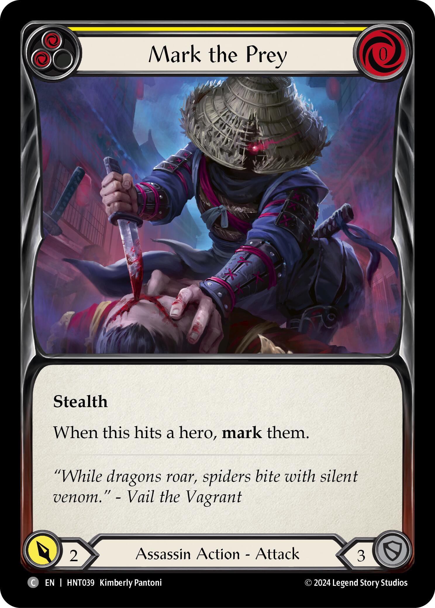Mark the Prey (Yellow) [HNT039] [The Hunted] Rainbow Foil