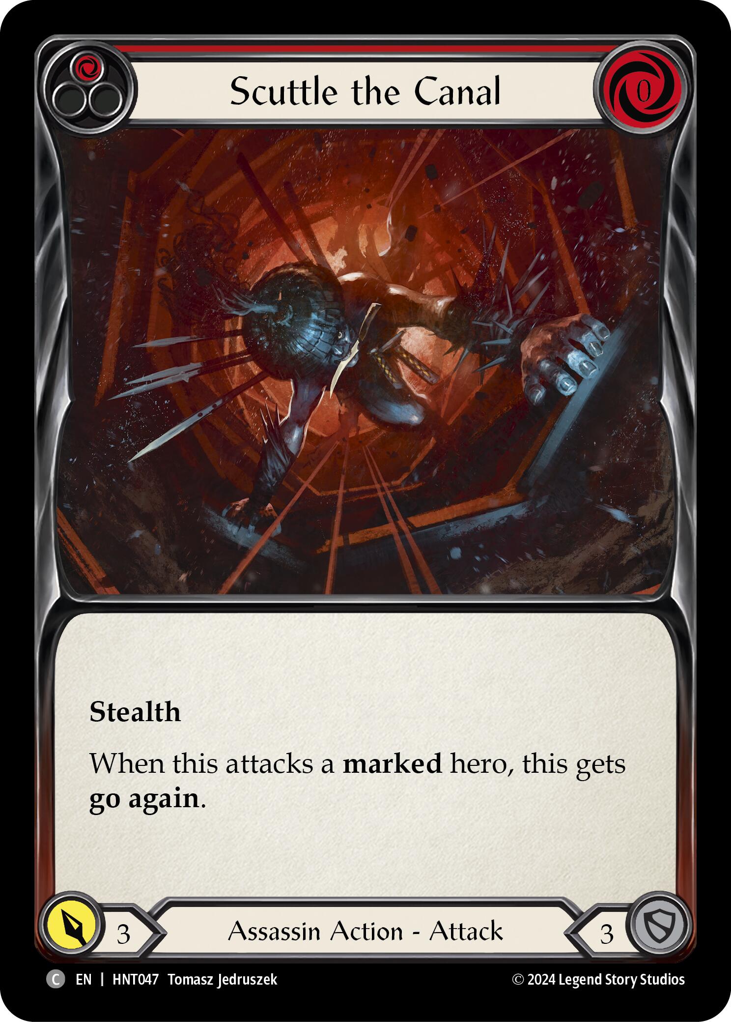 Scuttle the Canal (Red) [HNT047] [The Hunted] Rainbow Foil