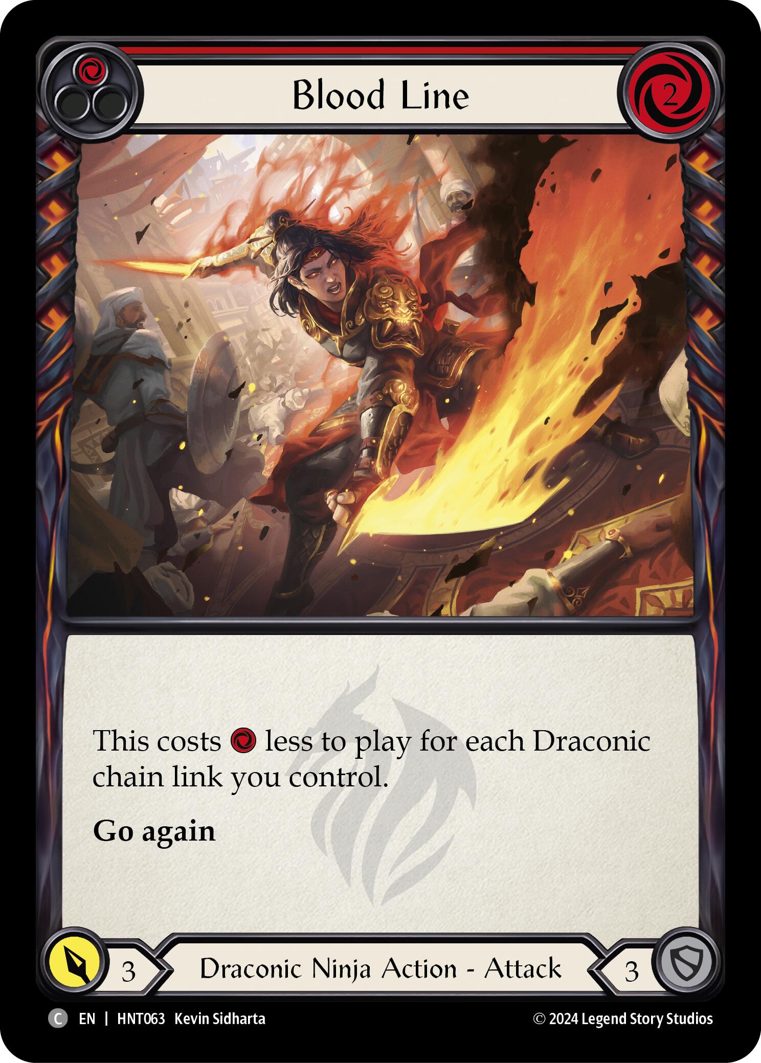 Blood Line (Red) [HNT063] [The Hunted] Rainbow Foil