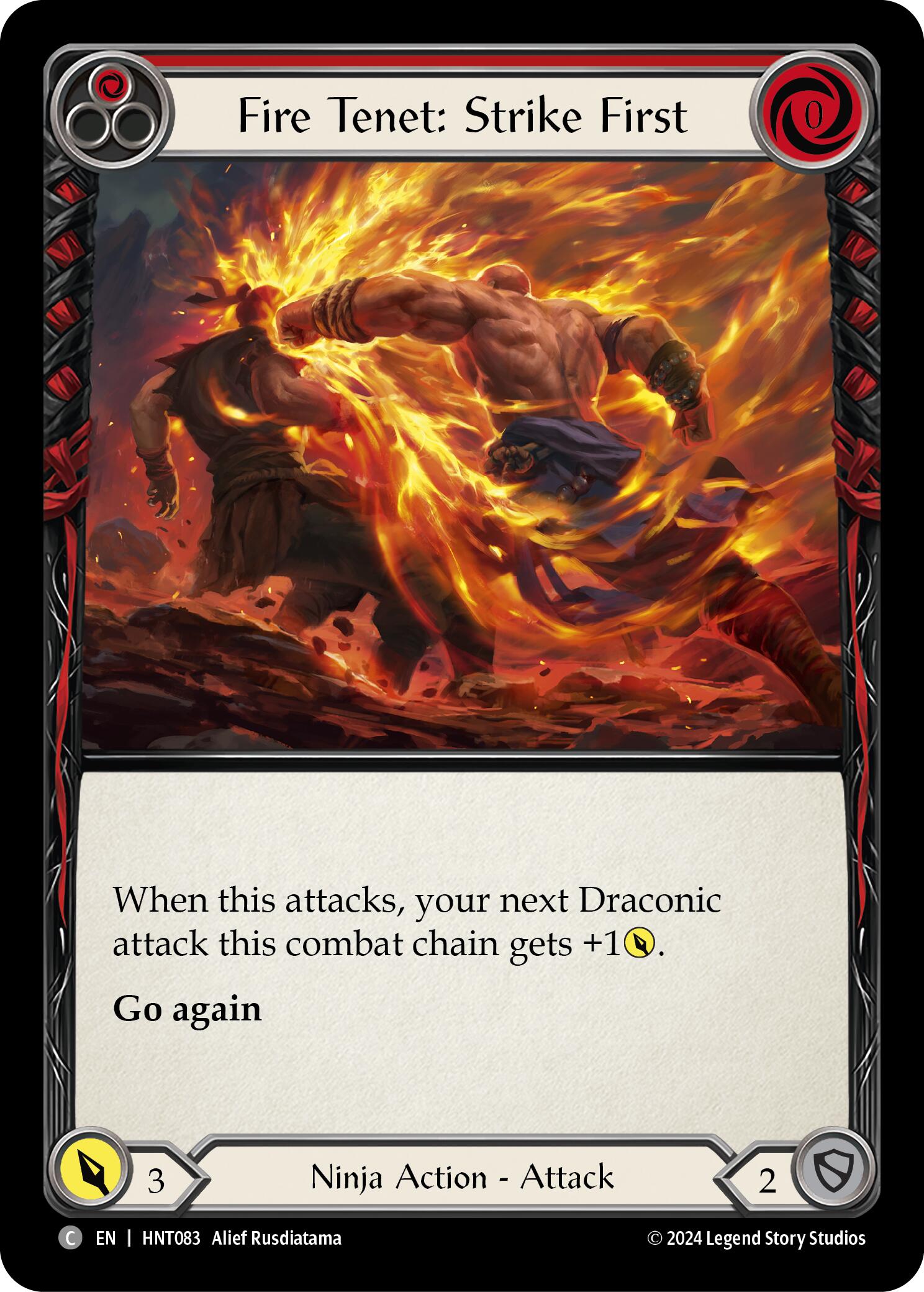 Fire Tenet: Strike First (Red) [HNT083] [The Hunted]