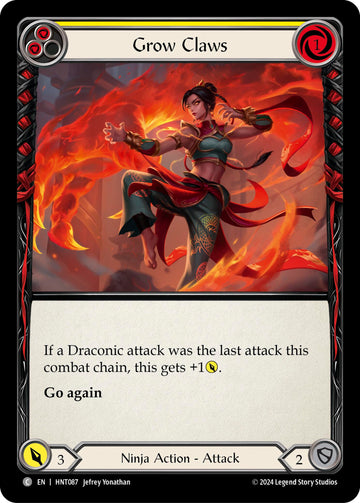 Grow Claws (Yellow) [HNT087] [The Hunted]