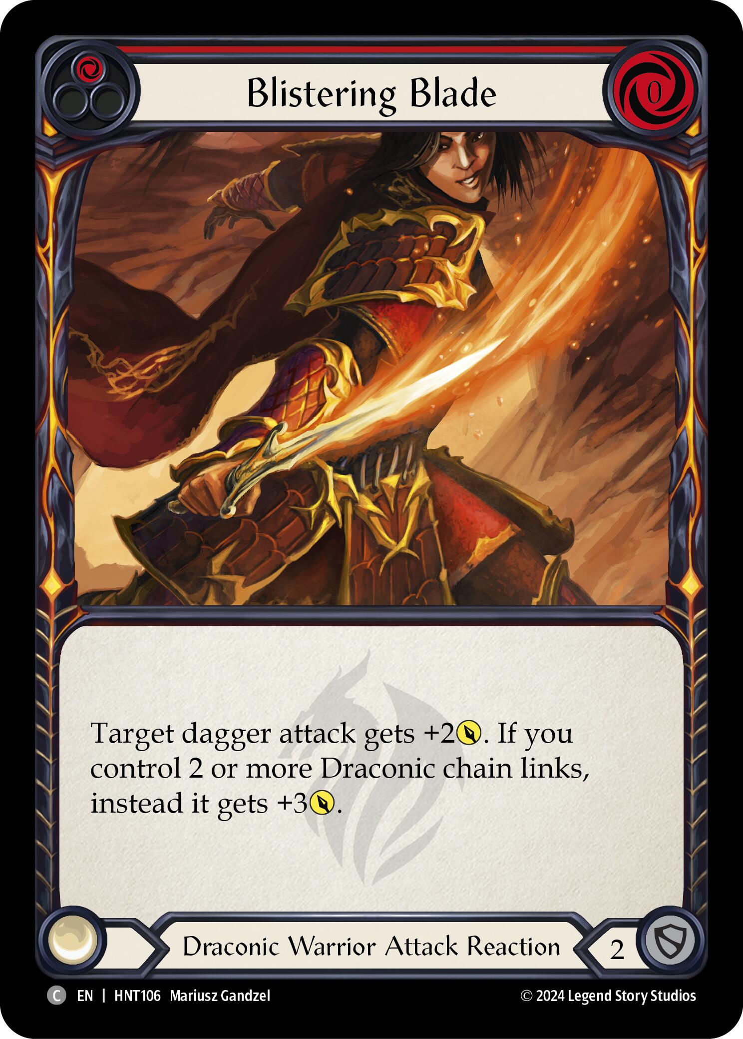 Blistering Blade (Red) [HNT106] [The Hunted]