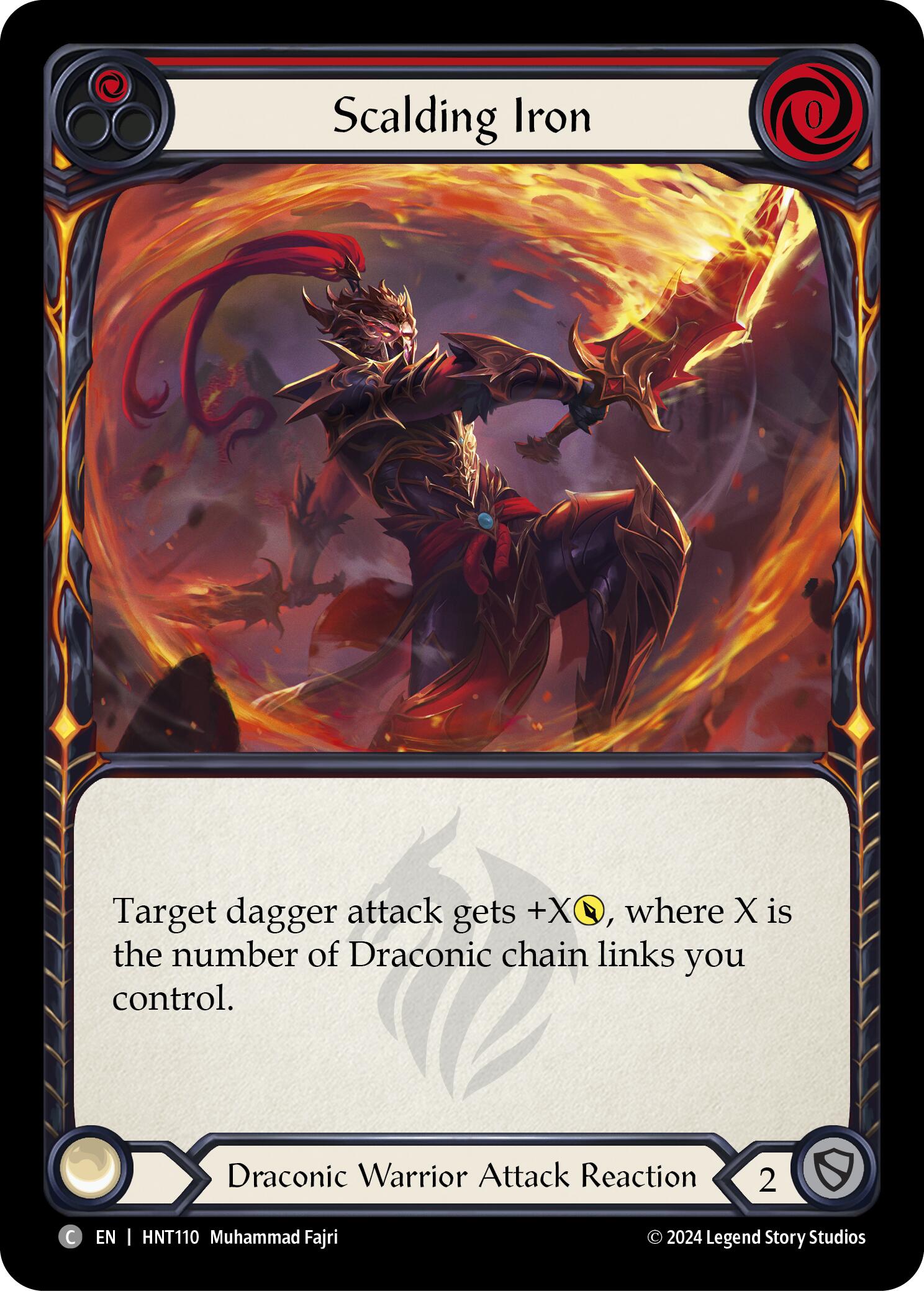 Scalding Iron (Red) [HNT110] [The Hunted] Rainbow Foil