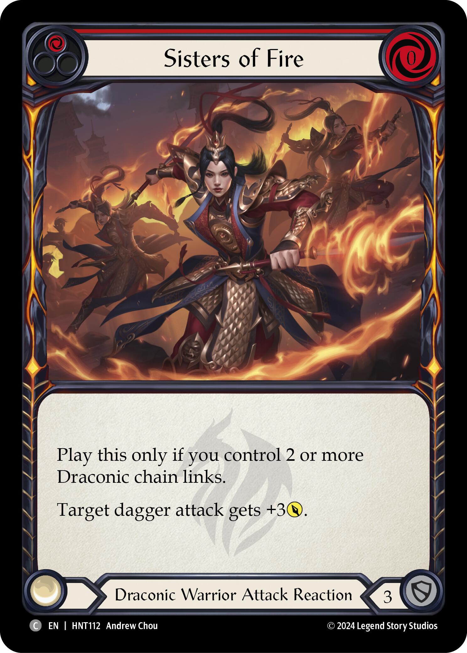 Sisters of Fire (Red) [HNT112] [The Hunted]