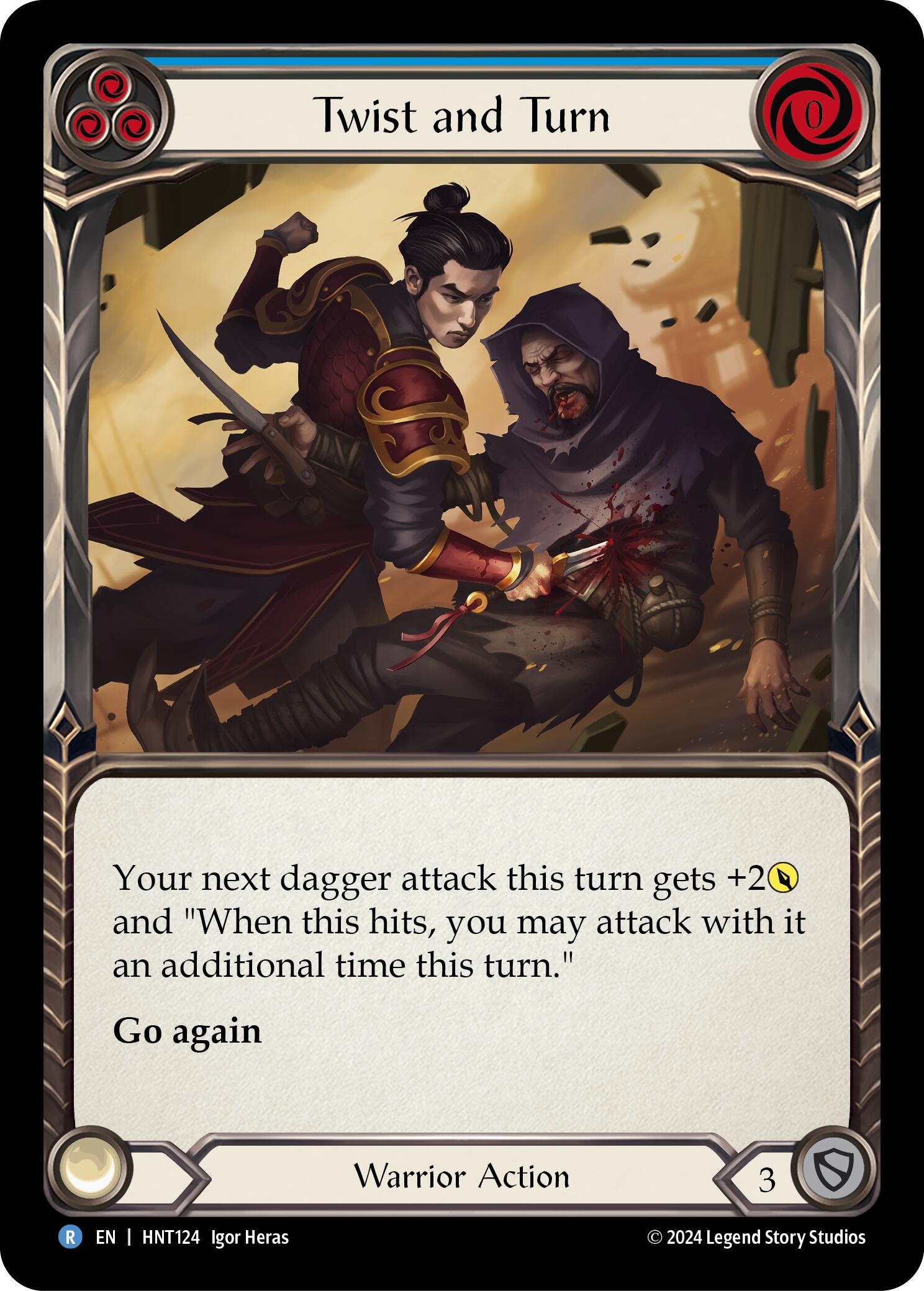 Twist and Turn (Blue) [HNT124] [The Hunted] Rainbow Foil