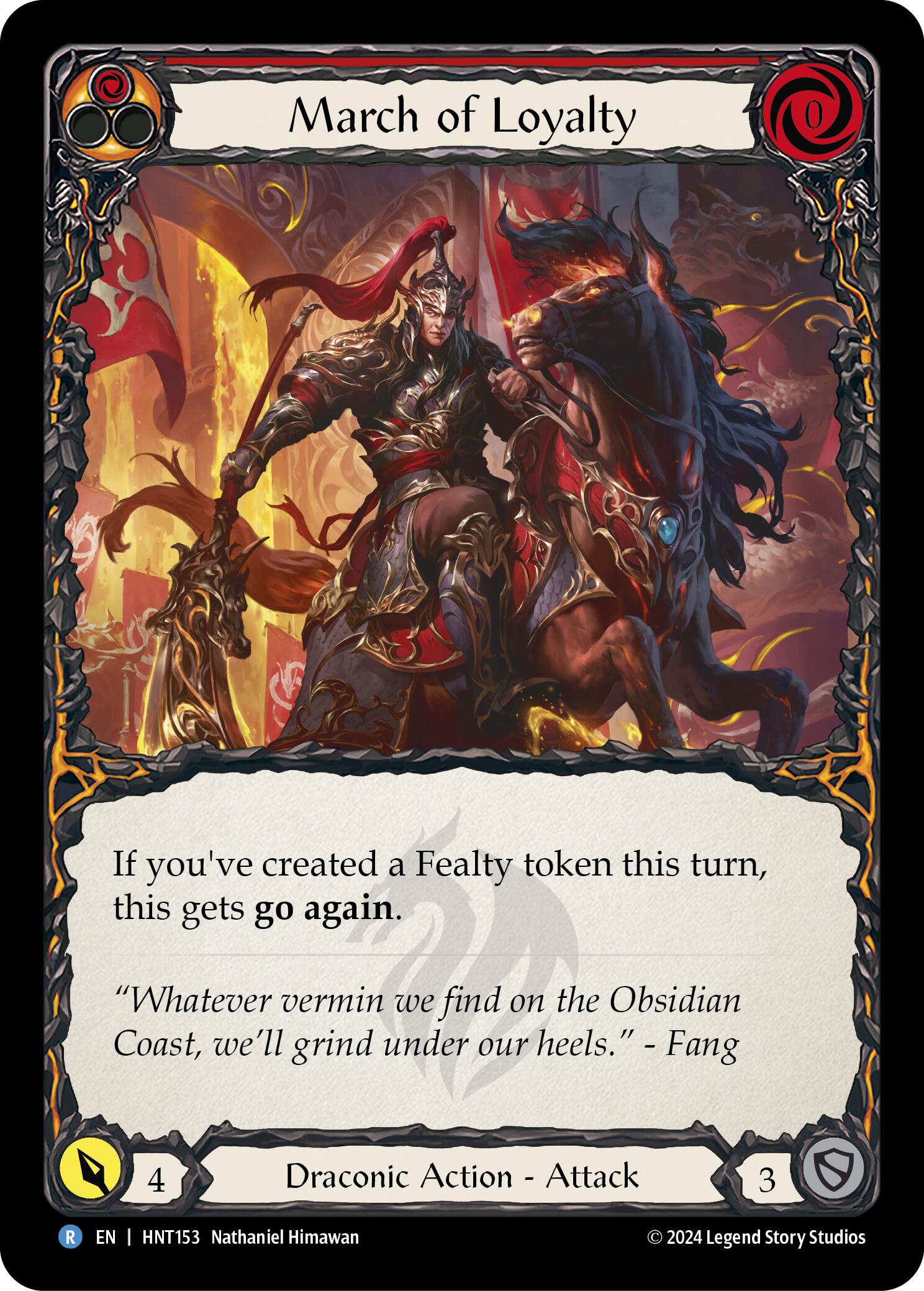 March of Loyalty (Red) [HNT153] [The Hunted] Rainbow Foil