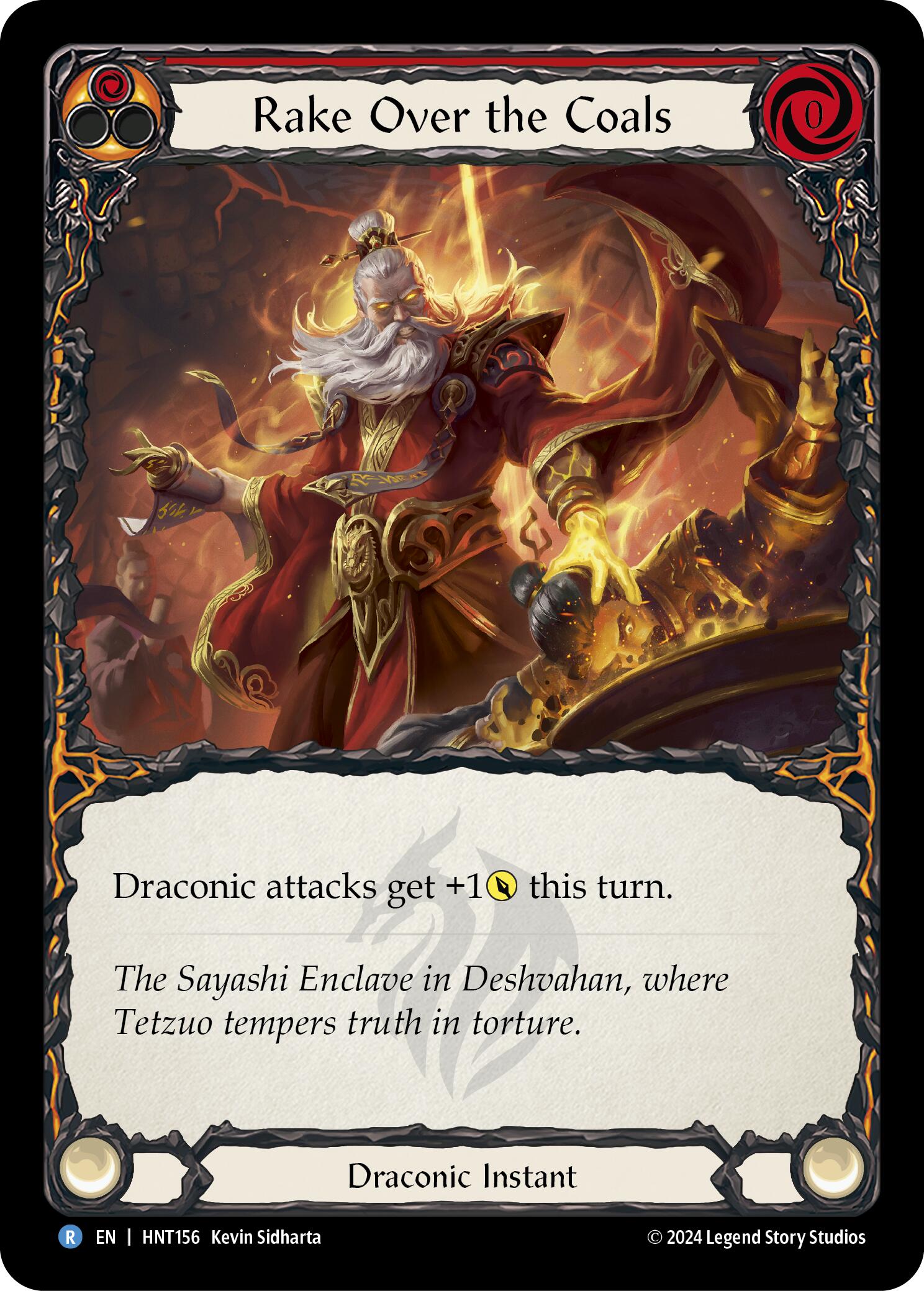 Rake Over the Coals (Red) [HNT156] [The Hunted] Rainbow Foil