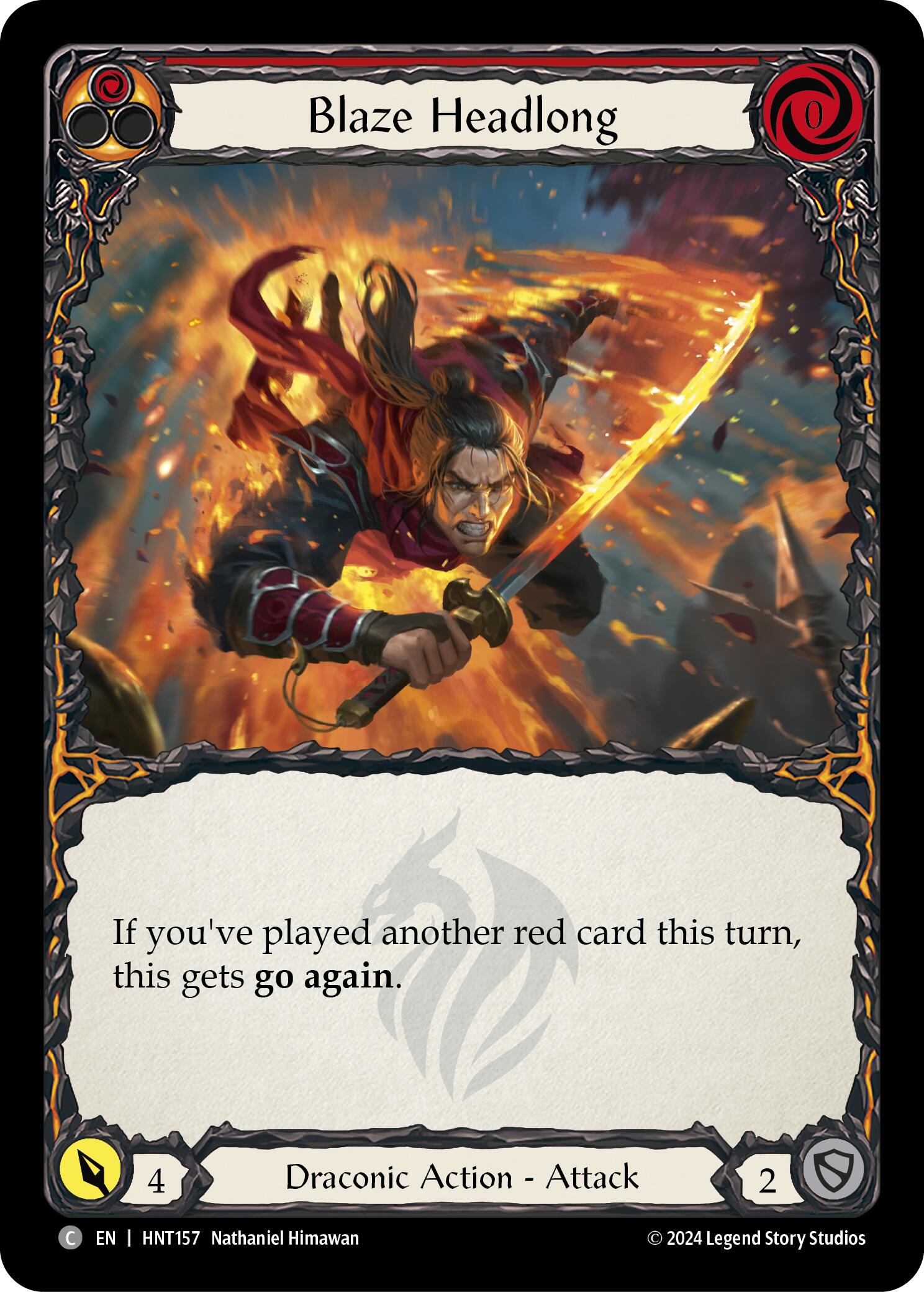 Blaze Headlong (Red) [HNT157] [The Hunted]