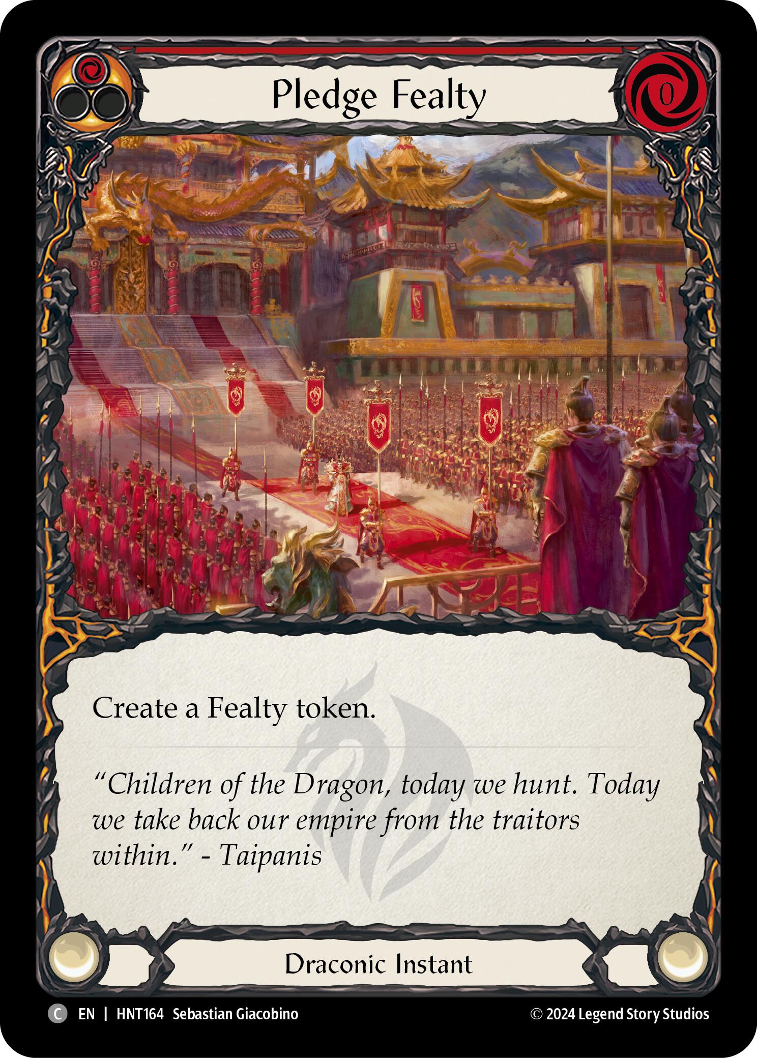 Pledge Fealty (Red) [HNT164] [The Hunted]