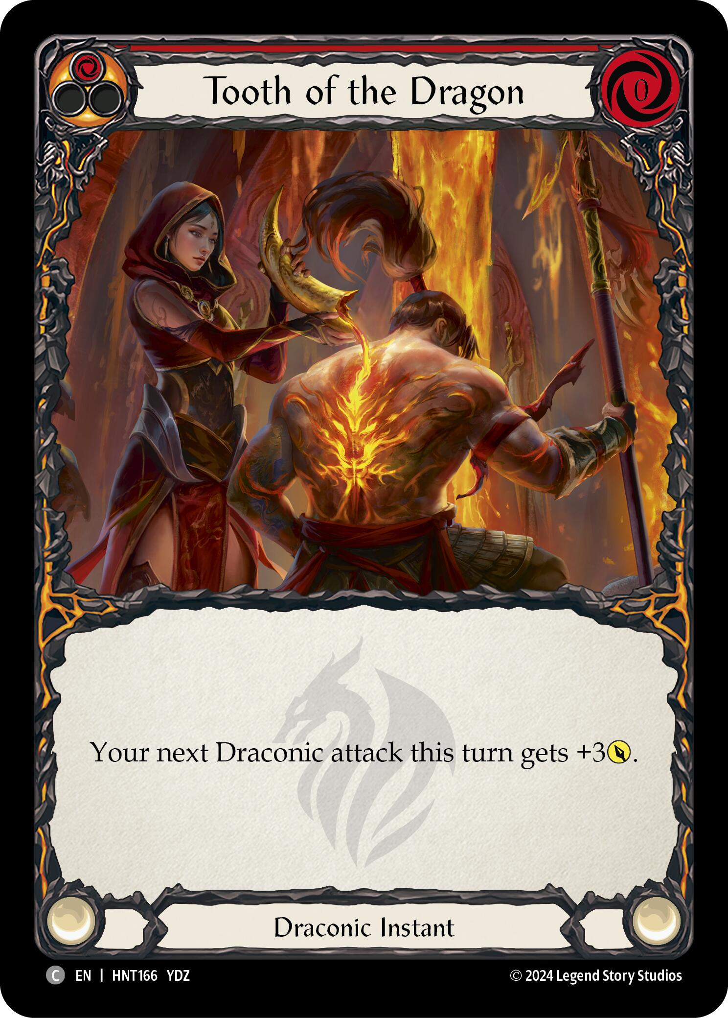 Tooth of the Dragon (Red) [HNT166] [The Hunted] Rainbow Foil