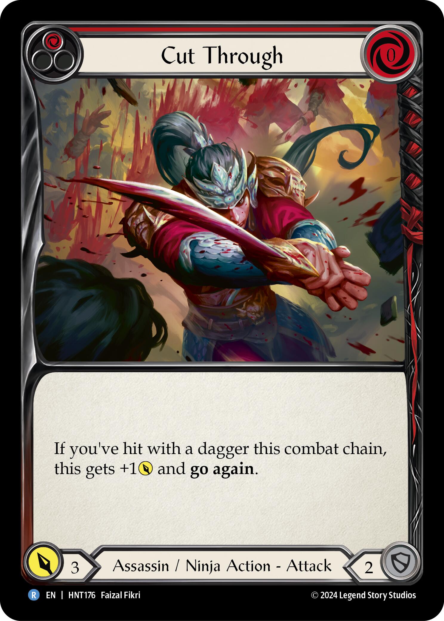 Cut Through (Red) [HNT176] [The Hunted] Rainbow Foil