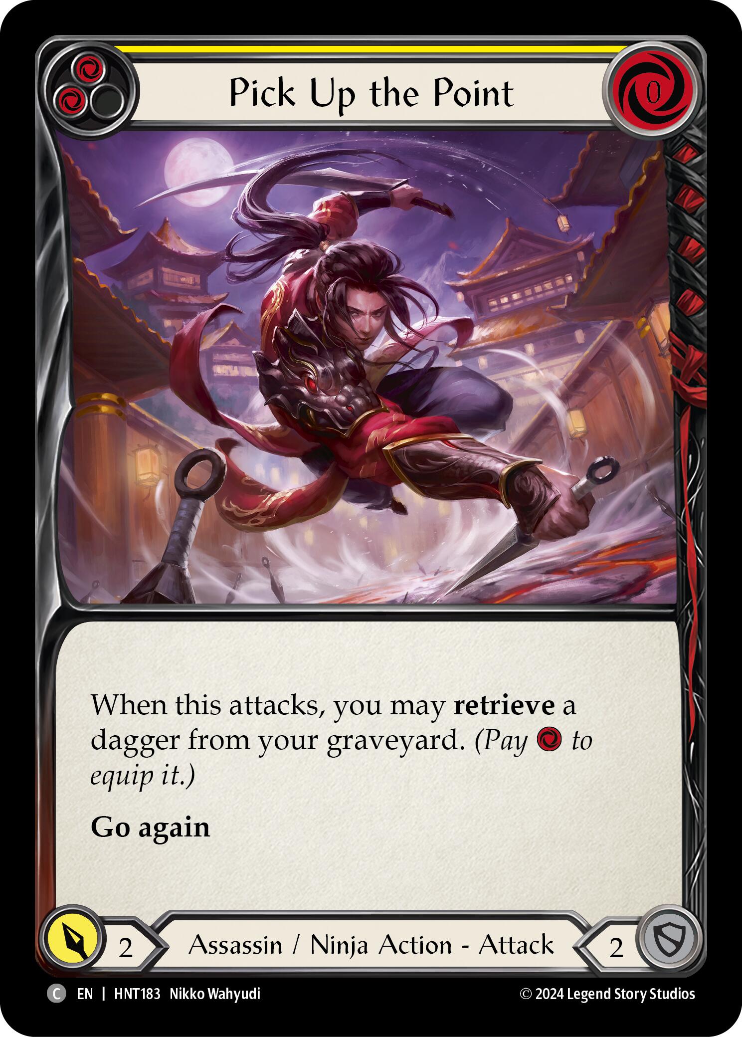 Pick Up the Point (Yellow) [HNT183] [The Hunted] Rainbow Foil