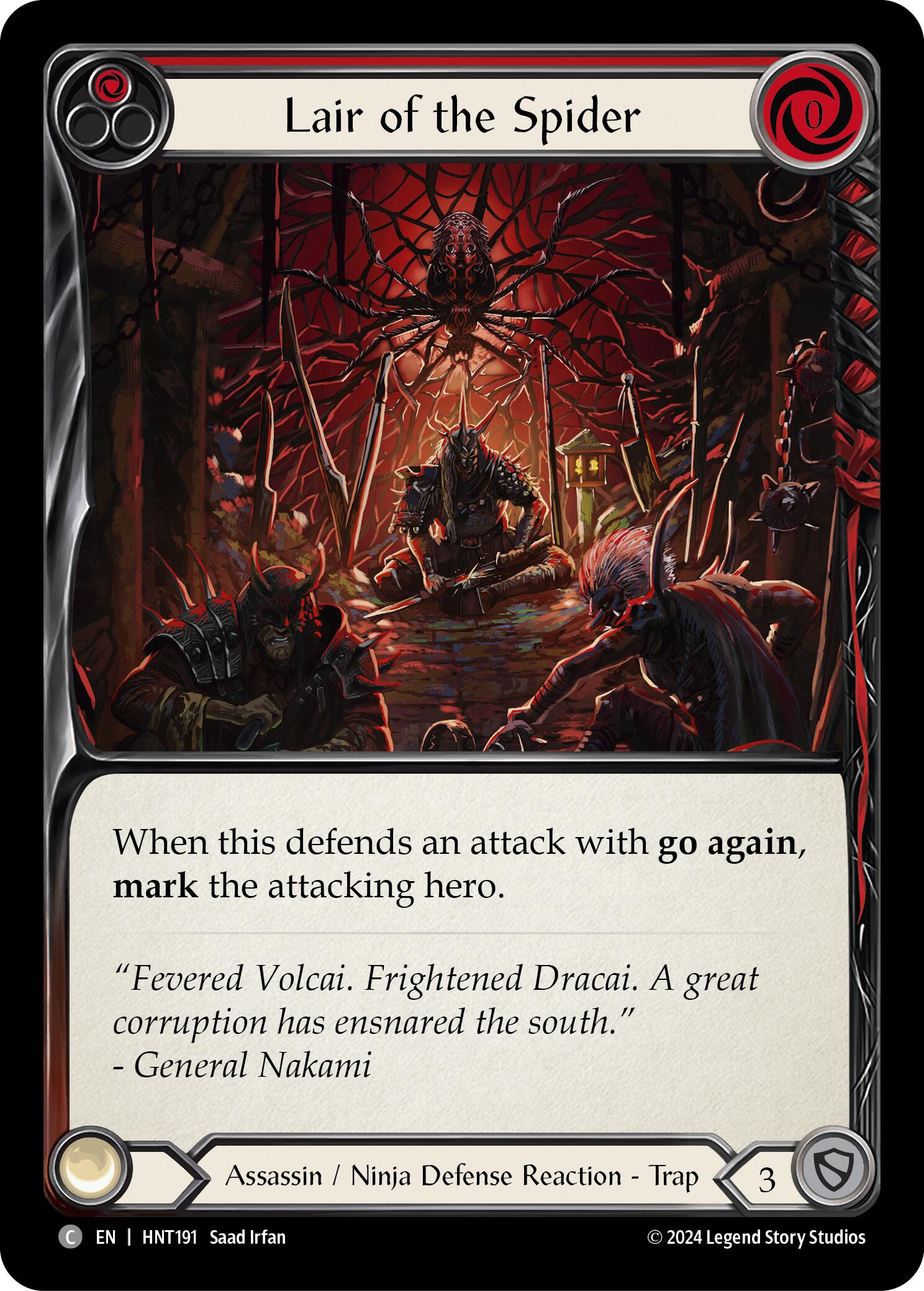 Lair of the Spider (Red) [HNT191] [The Hunted]