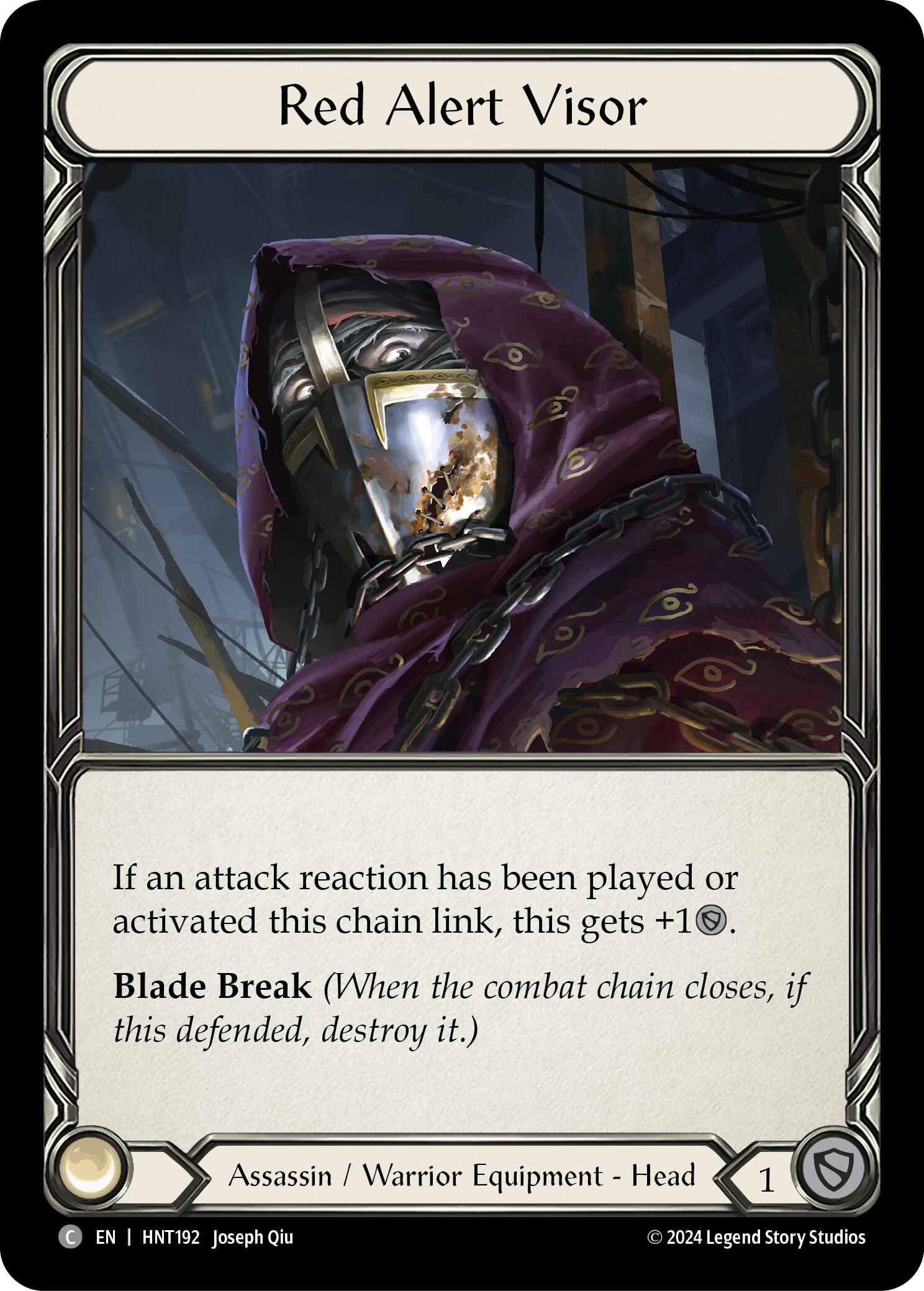 Red Alert Visor [HNT192] [The Hunted] Cold Foil