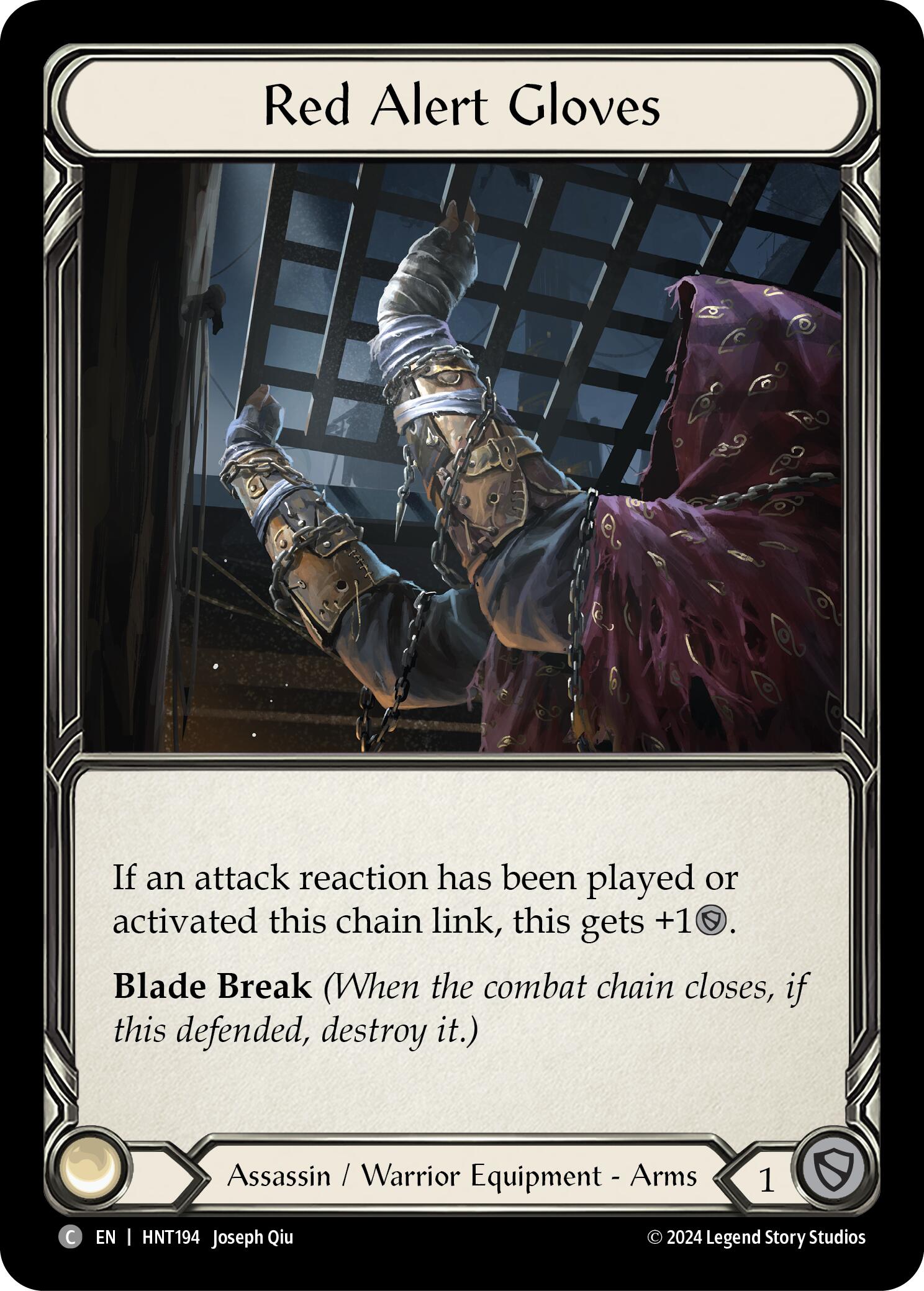 Red Alert Gloves [HNT194] [The Hunted] Cold Foil