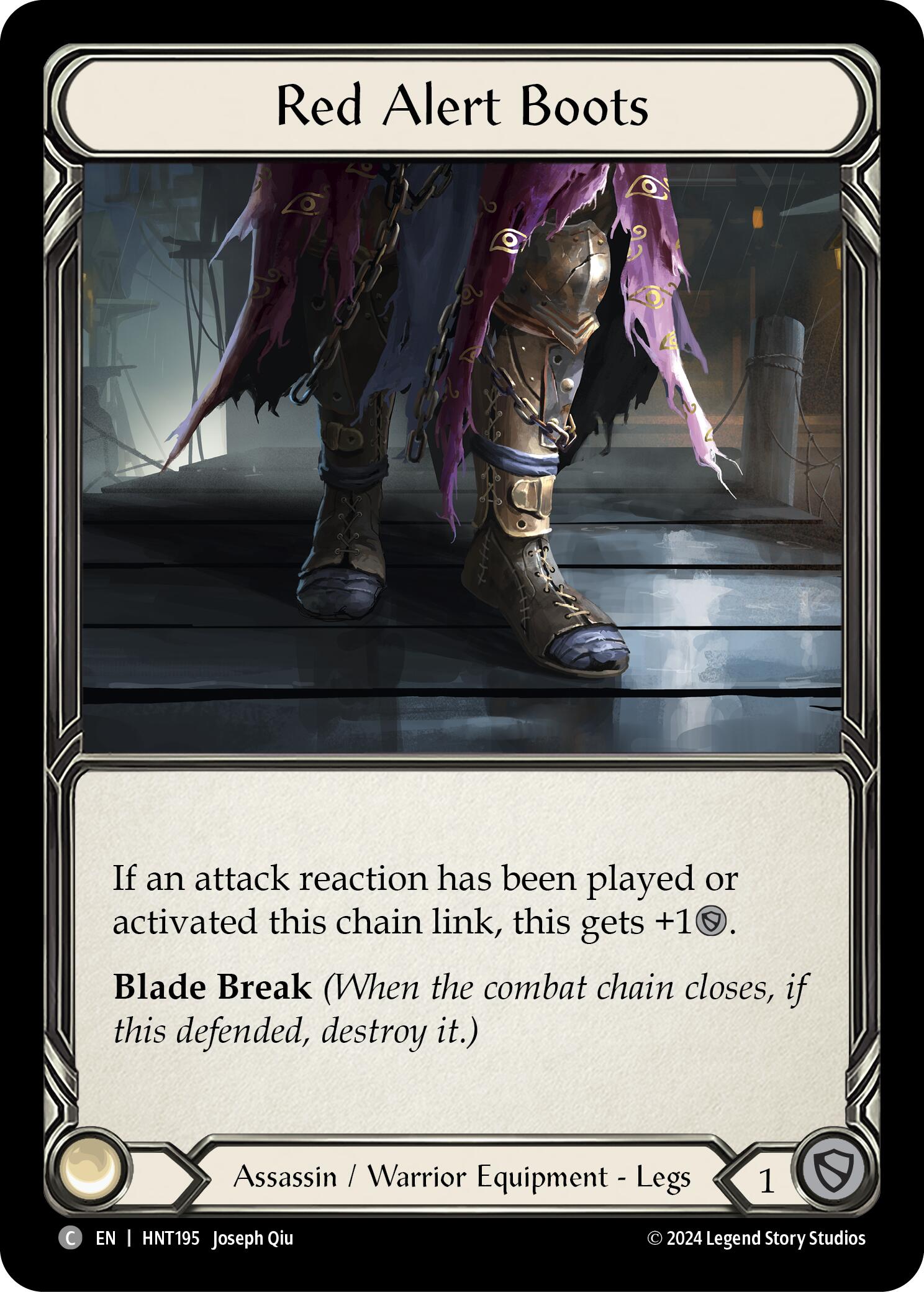 Red Alert Boots [HNT195] [The Hunted] Cold Foil