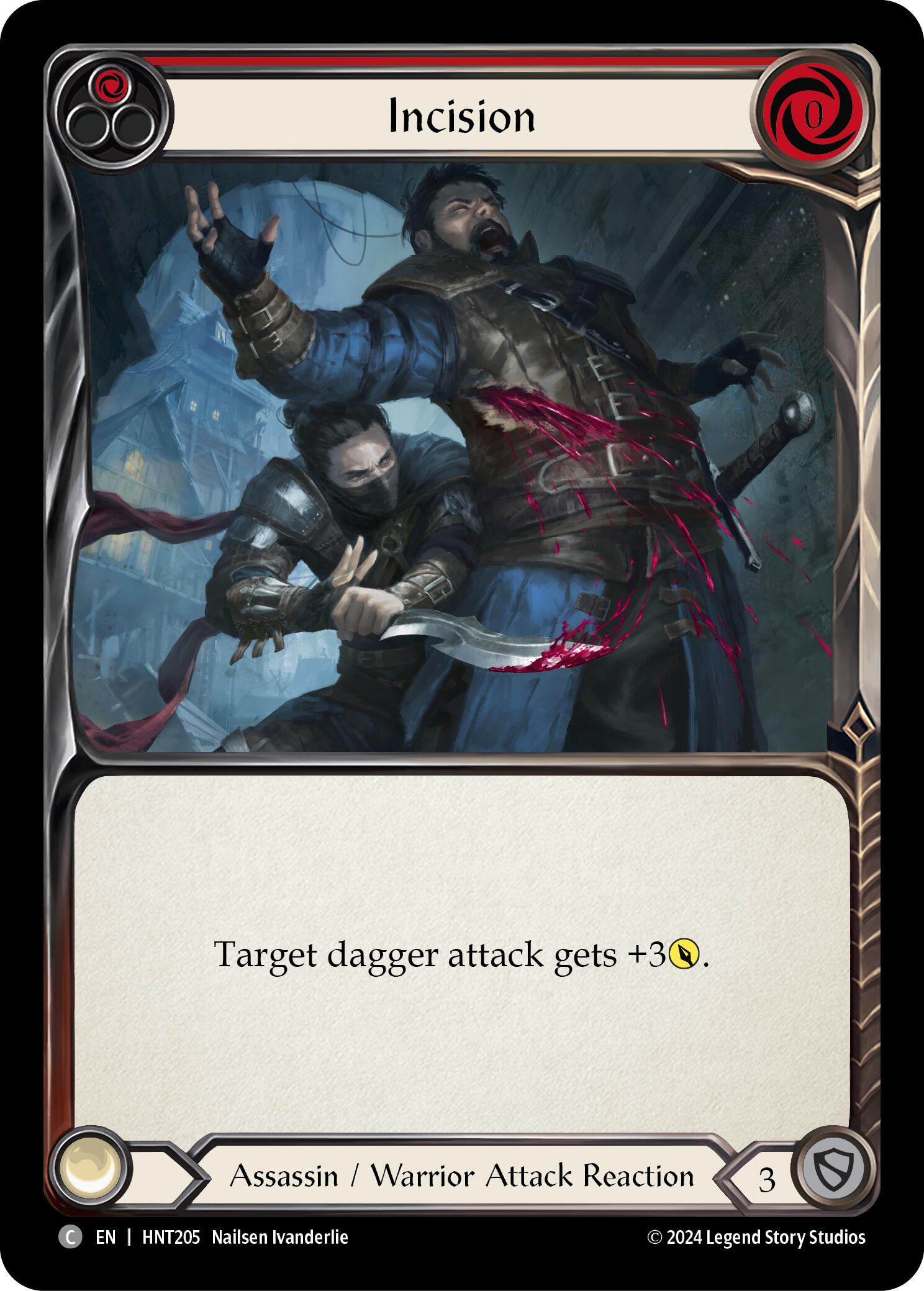 Incision (Red) [HNT205] [The Hunted] Rainbow Foil