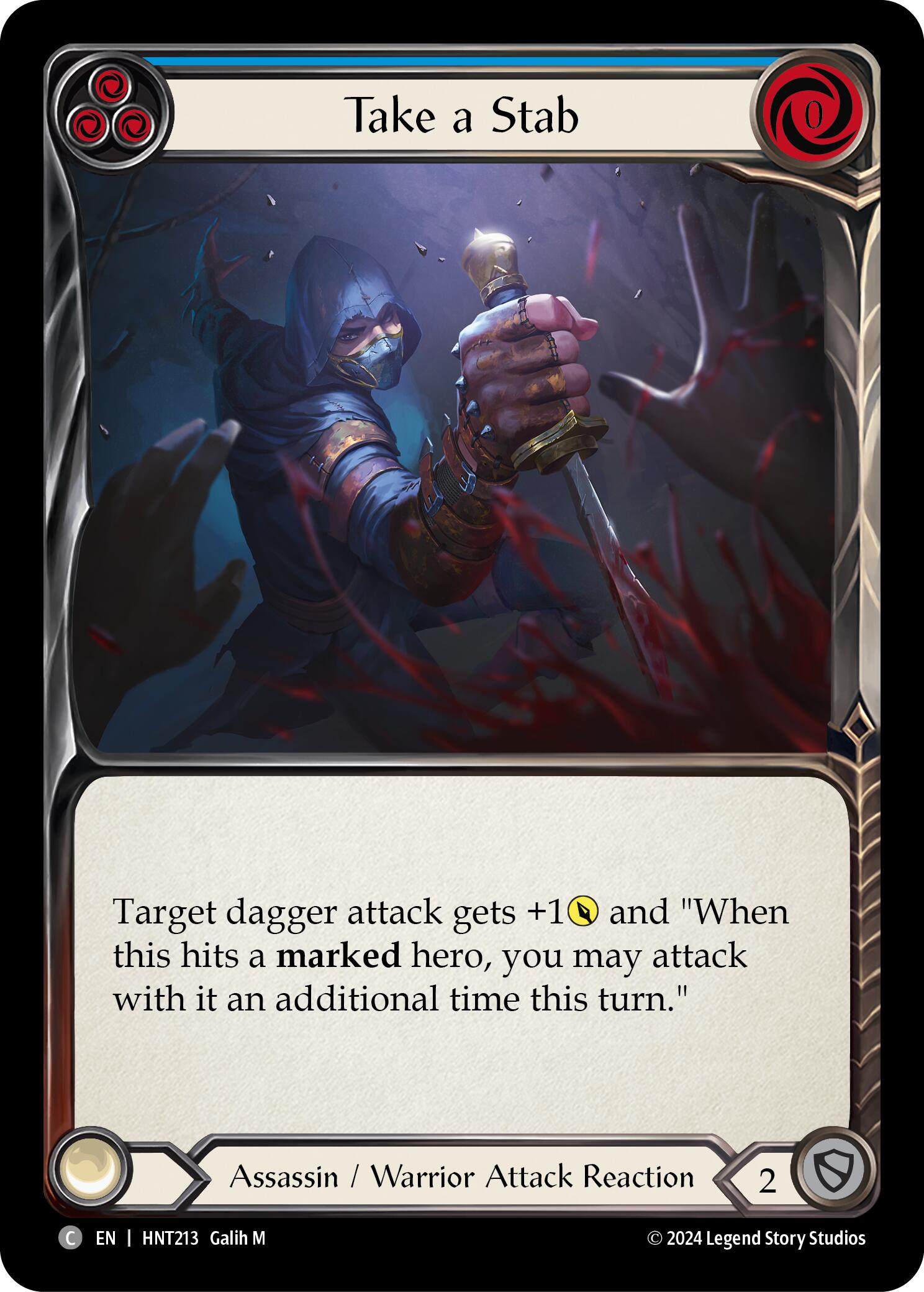 Take a Stab (Blue) [HNT213] [The Hunted] Rainbow Foil