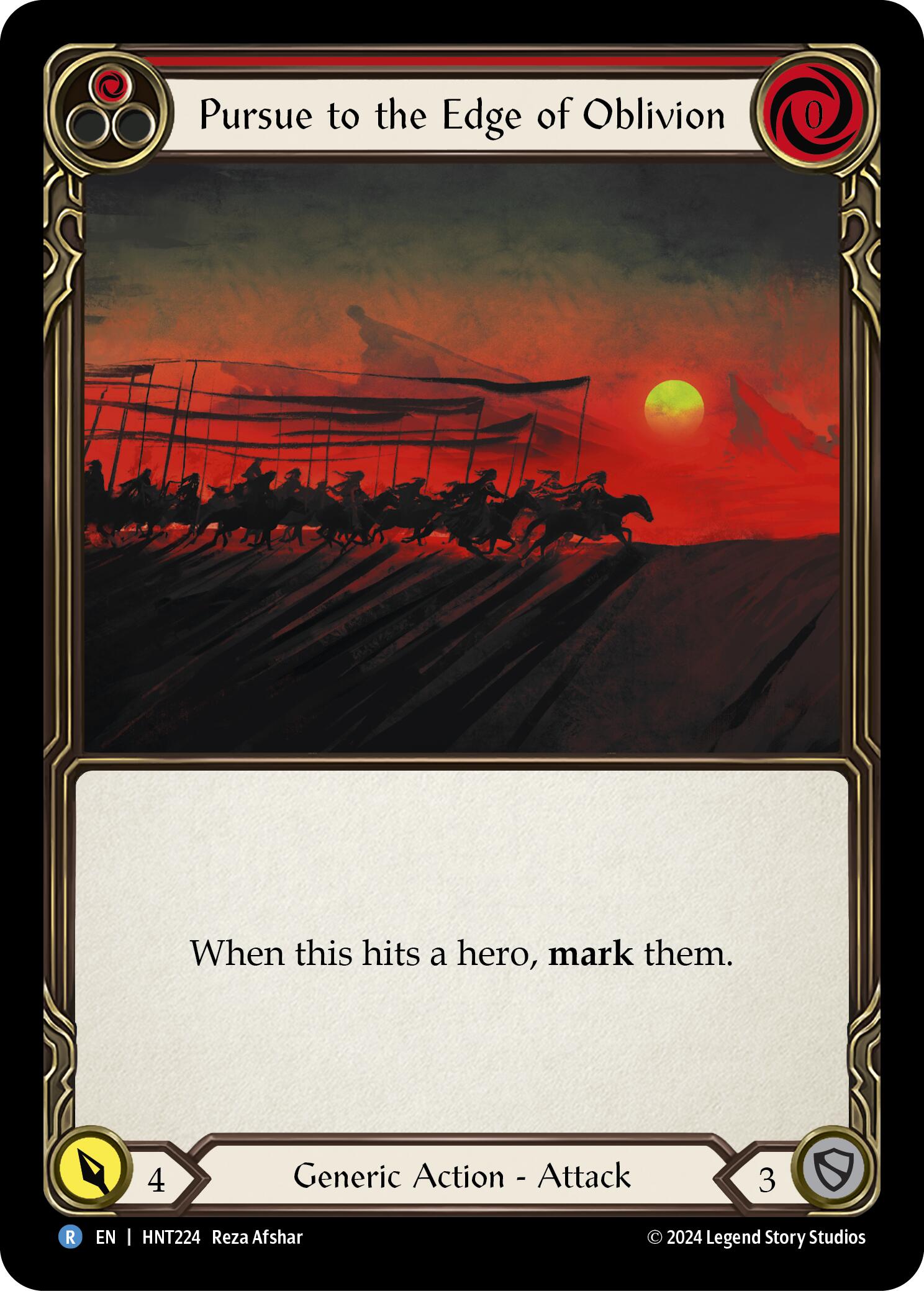 Pursue to the Edge of Oblivion (Red) [HNT224] [The Hunted] Rainbow Foil