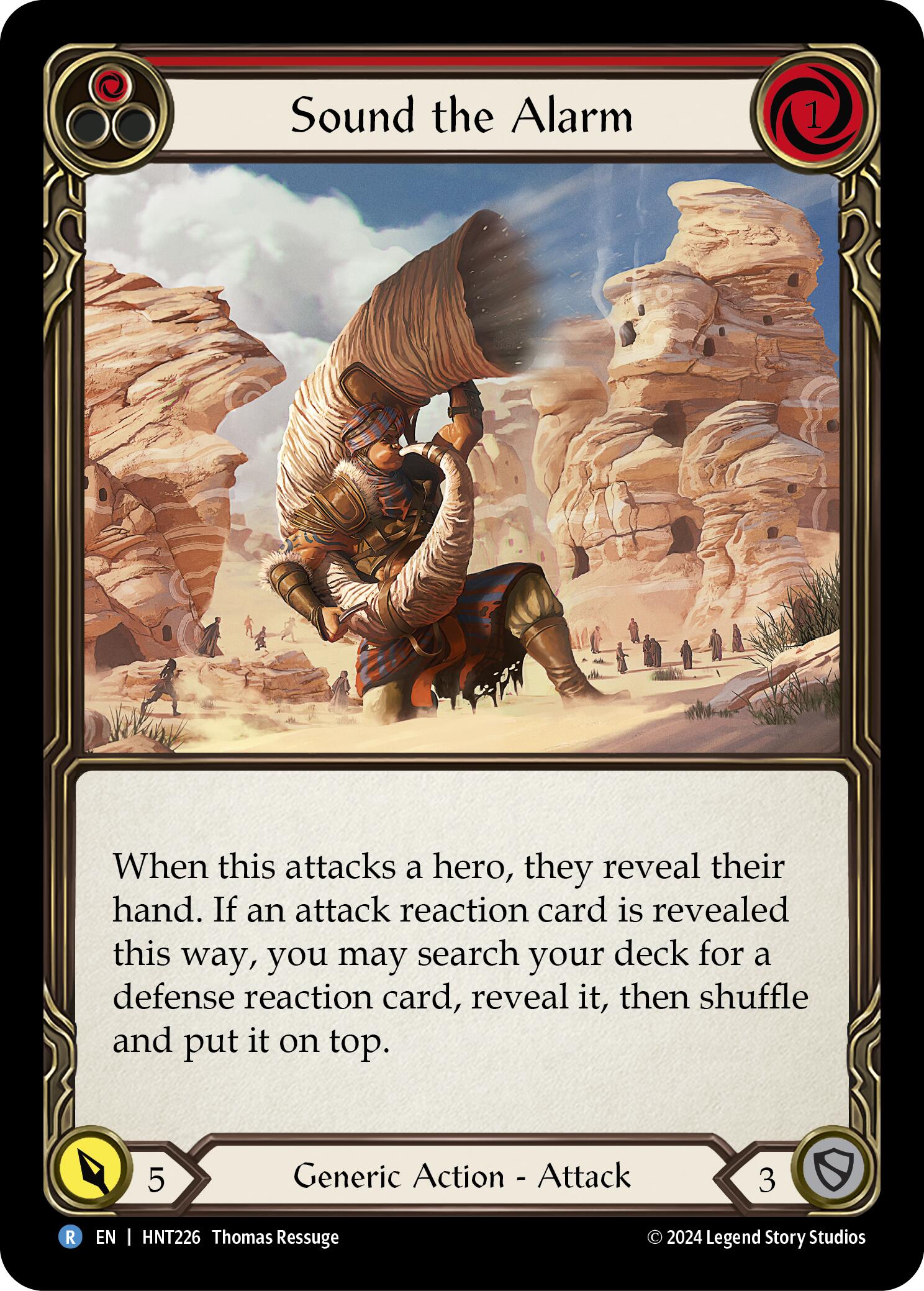 Sound the Alarm (Red) [HNT226] [The Hunted] Rainbow Foil