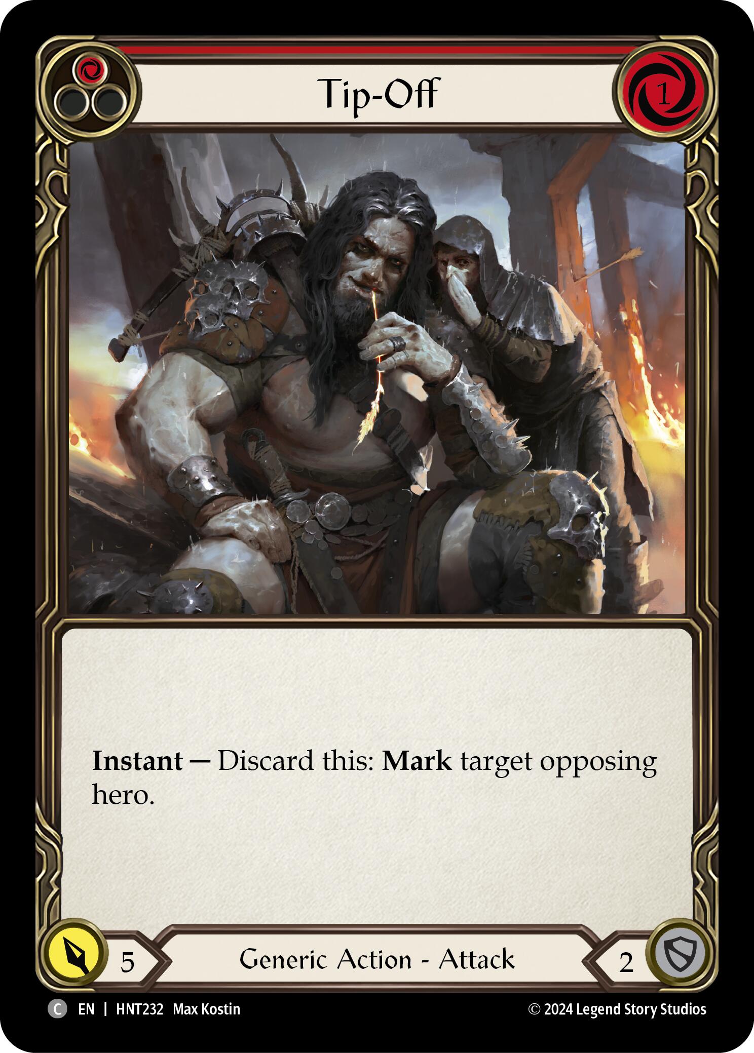 Tip-Off (Red) [HNT232] [The Hunted] Rainbow Foil