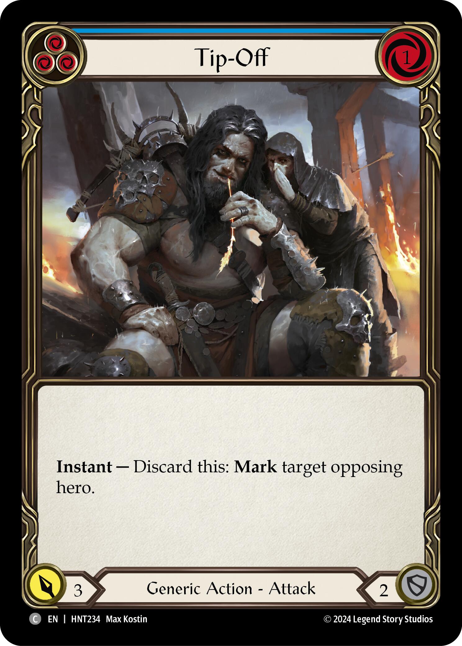 Tip-Off (Blue) [HNT234] [The Hunted] Rainbow Foil