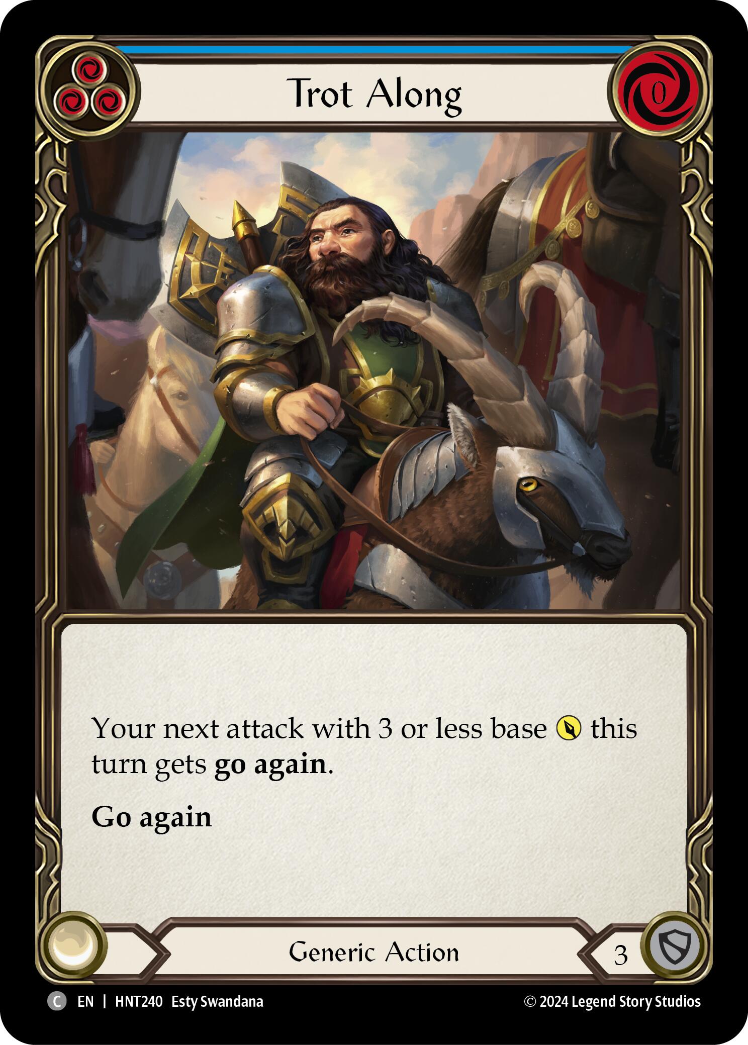 Trot Along (Blue) [HNT240] [The Hunted] Rainbow Foil