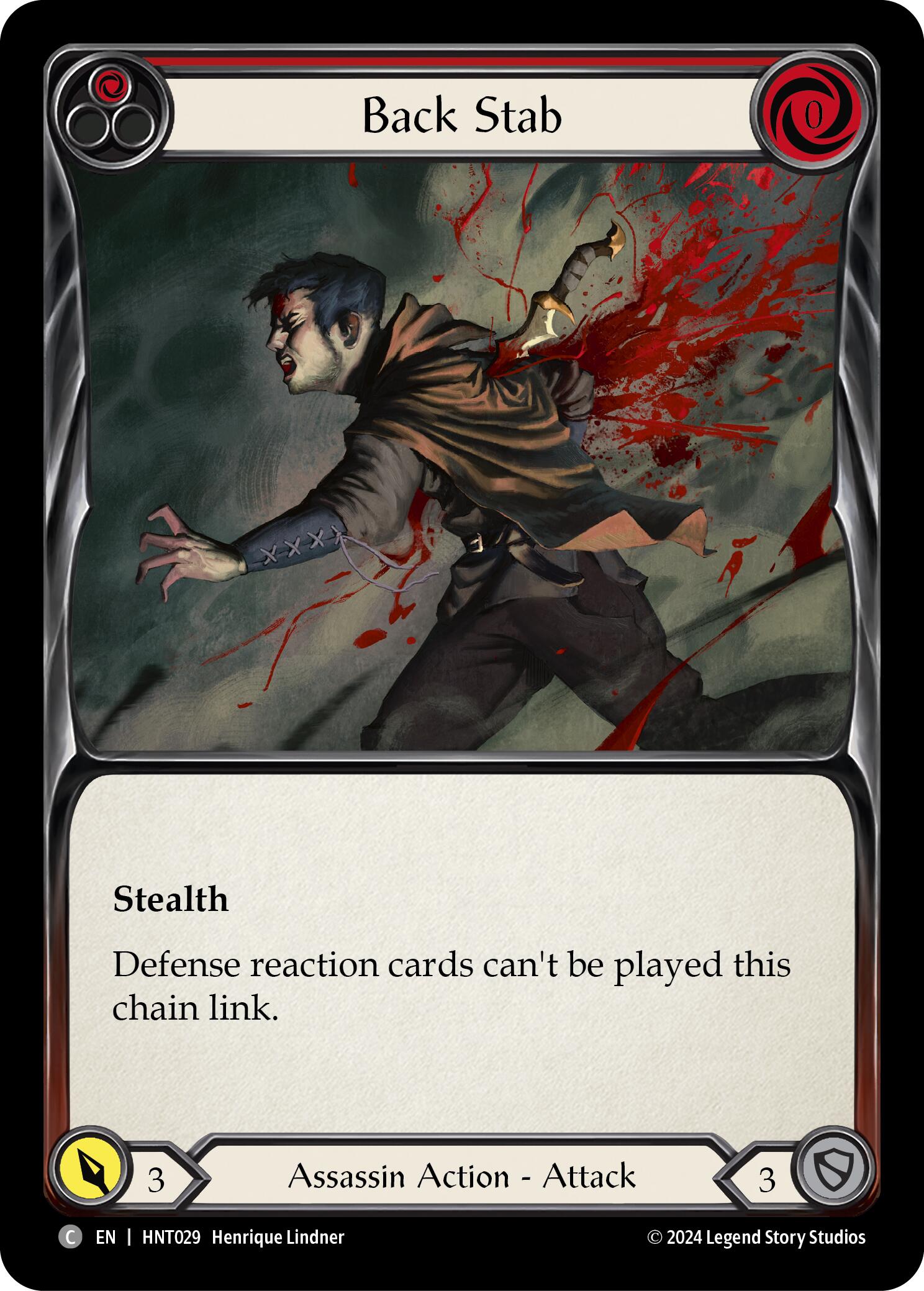 Back Stab (Red) [HNT029] [The Hunted]