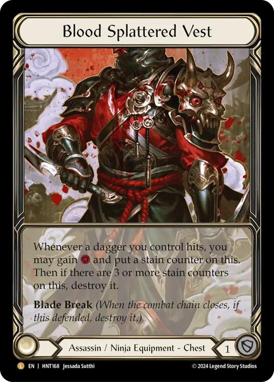 Blood Splattered Vest (Extended Art) [HNT168] [The Hunted] Cold Foil