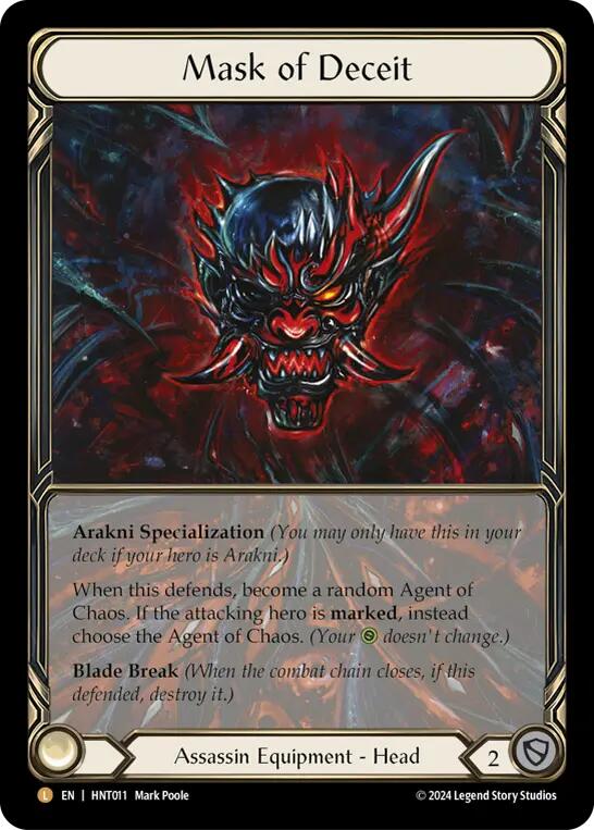Mask of Deceit (Extended Art) [HNT011] [The Hunted] Cold Foil