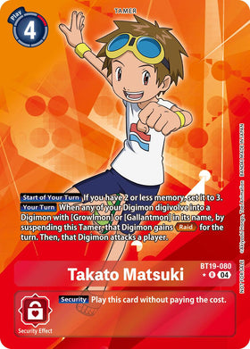 Takato Matsuki (Release Special Booster 2.5: Box Promotion Pack) [BT19-080 R] [Release Special Booster 2.5] Foil