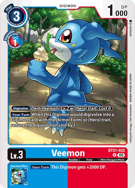 Veemon [BT21-032 U] [World Convergence]