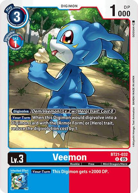 Veemon [BT21-032 U] [World Convergence]