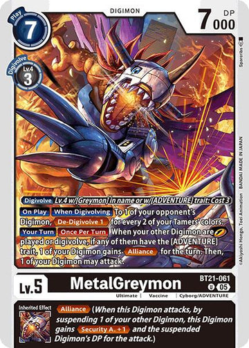 MetalGreymon [BT21-061 U] [World Convergence]