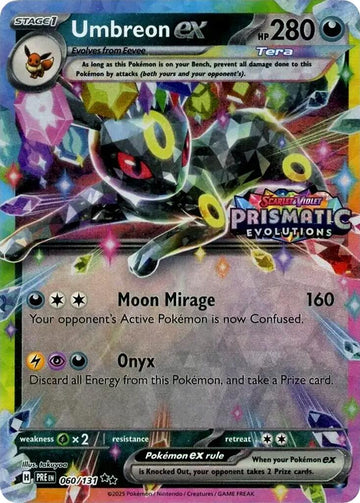 Umbreon ex - 060/131 (Prismatic Evolutions Stamp) [060/131] [Miscellaneous Cards & Products] Holofoil