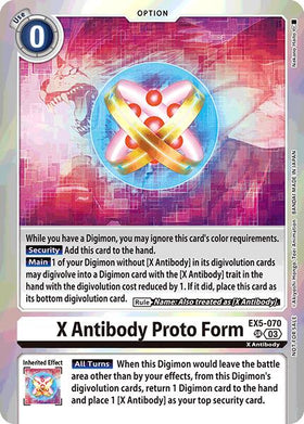 X Antibody Proto Form (Special Event Pack 2025) [EX5-070 SR] [Animal Colosseum] Foil