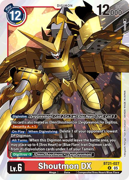 Shoutmon DX [BT21-027 R] [World Convergence] Foil