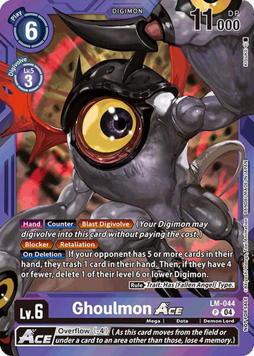 Ghoulmon ACE (Limited Card Pack) [LM-044 P] [World Convergence] Foil