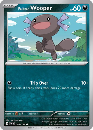 Paldean Wooper [093/159] [Journey Together] Reverse Holofoil