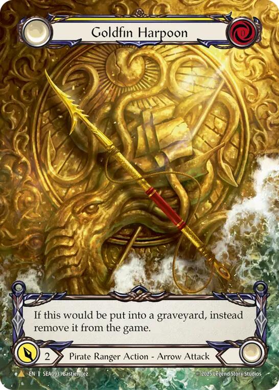 Goldfin Harpoon (Treasure) [SEA093] [High Seas] Rainbow Foil